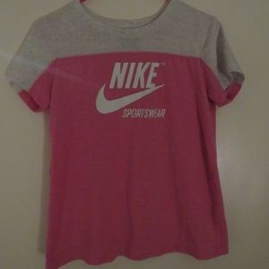 Pink Nike shirt